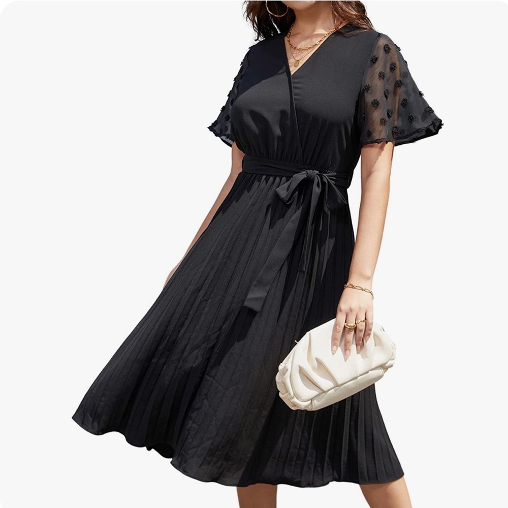 Grace Karin| NWT Pleated Midi Dress